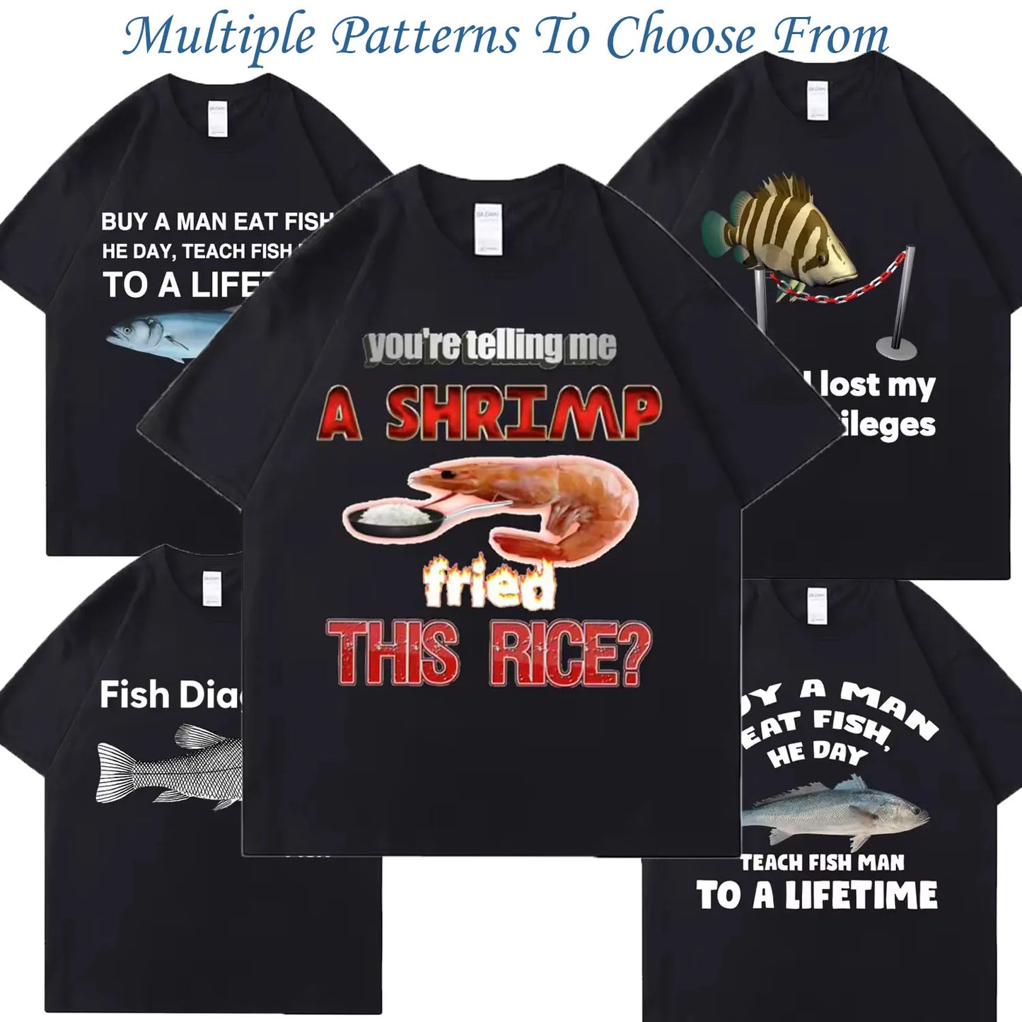 New 100% Cotton Oversized Tees Meme T Shirt Unisex