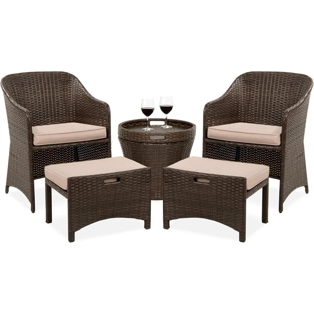 5-Piece Outdoor Patio Furniture Set, No Assembly Required
