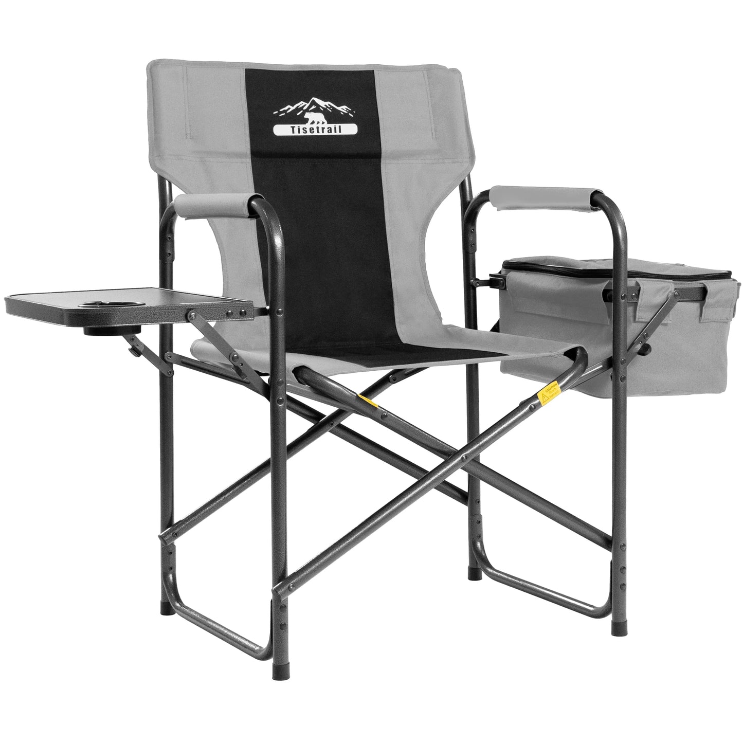 Tisetrail Director Camping Chair With Cooler Bag And Foldable Side Tray