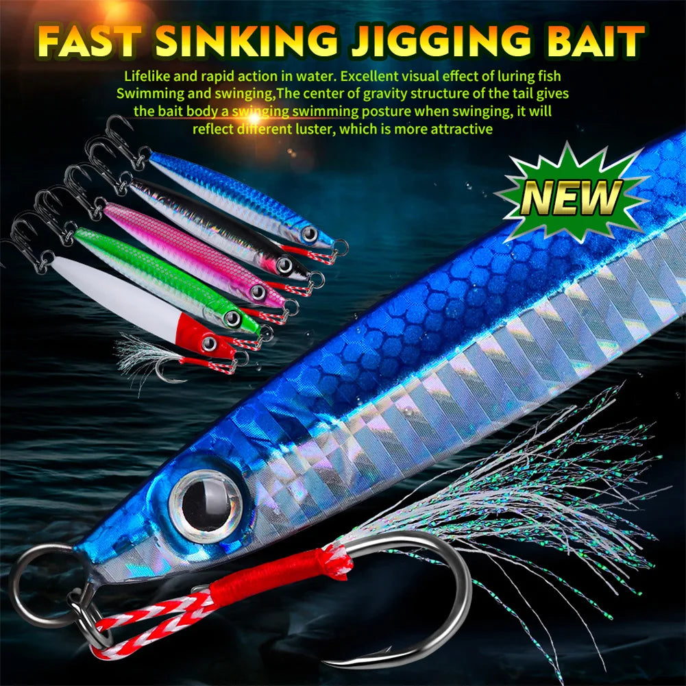 Metal Jig Fishing Lure Fast Sinking