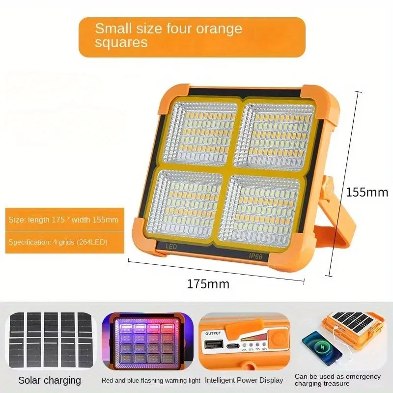 Outdoor Camping Portable Solar Lamp LED Type-c & Solar Charging