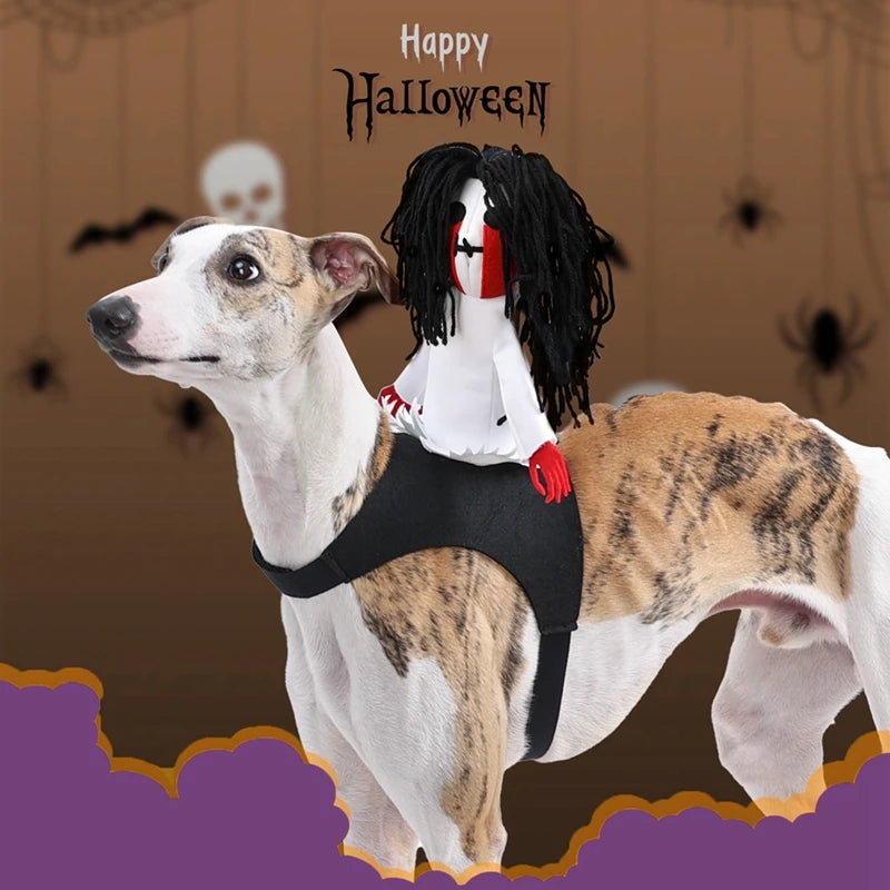 Pet Halloween Costume Funny Knight Ghost