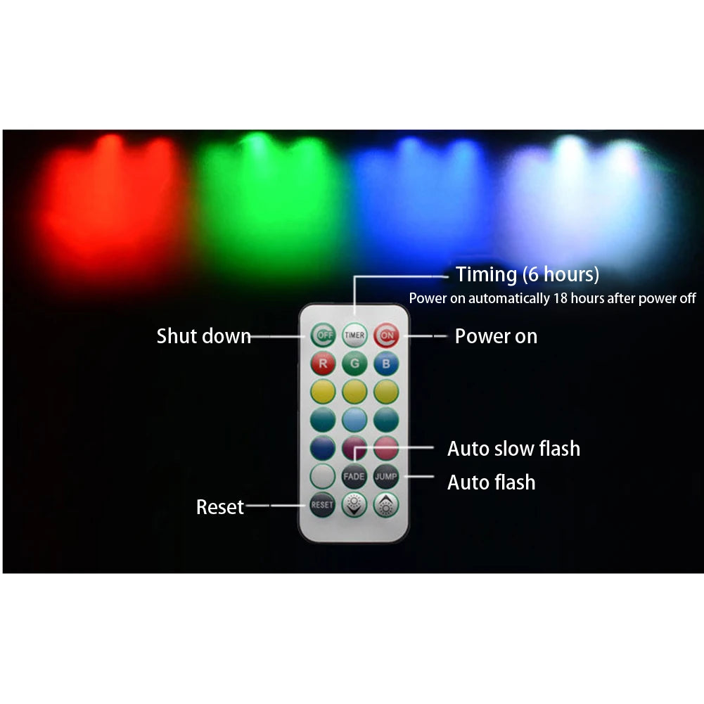 LED Beach Ball Pool Toys Floating Pool Light With Remote13 Colors Glow In Dark Party Decor Pool/Beach