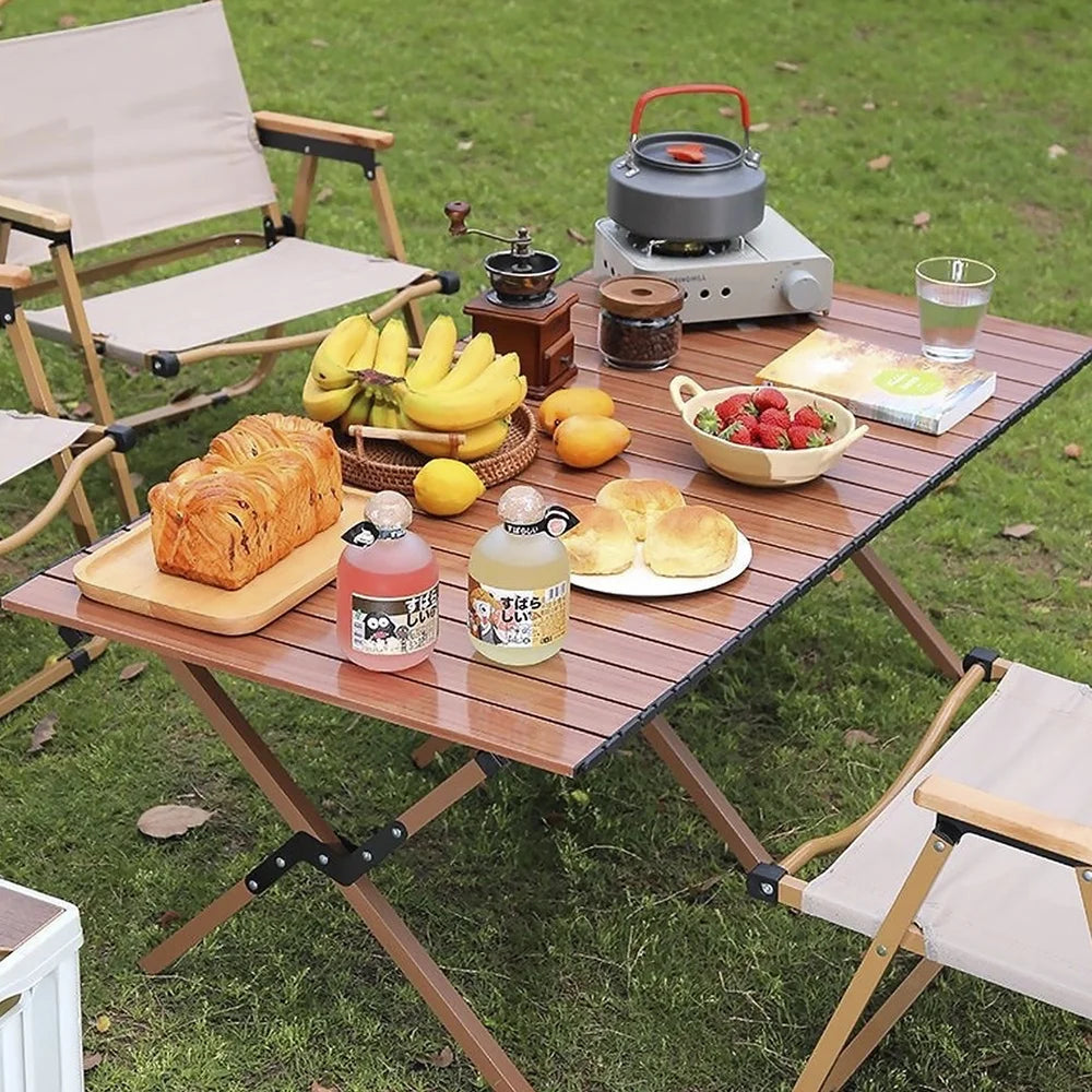 Portable Roll-Top Camping Table
