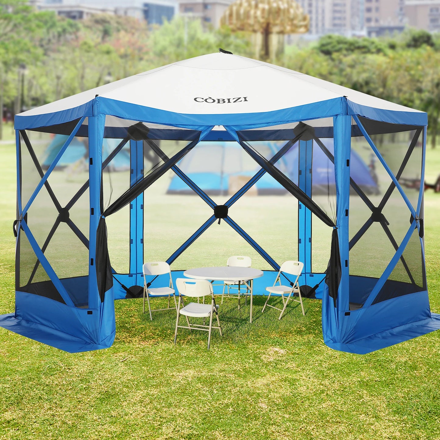 12x12ft Pop Up Gazebo Screen House Tent