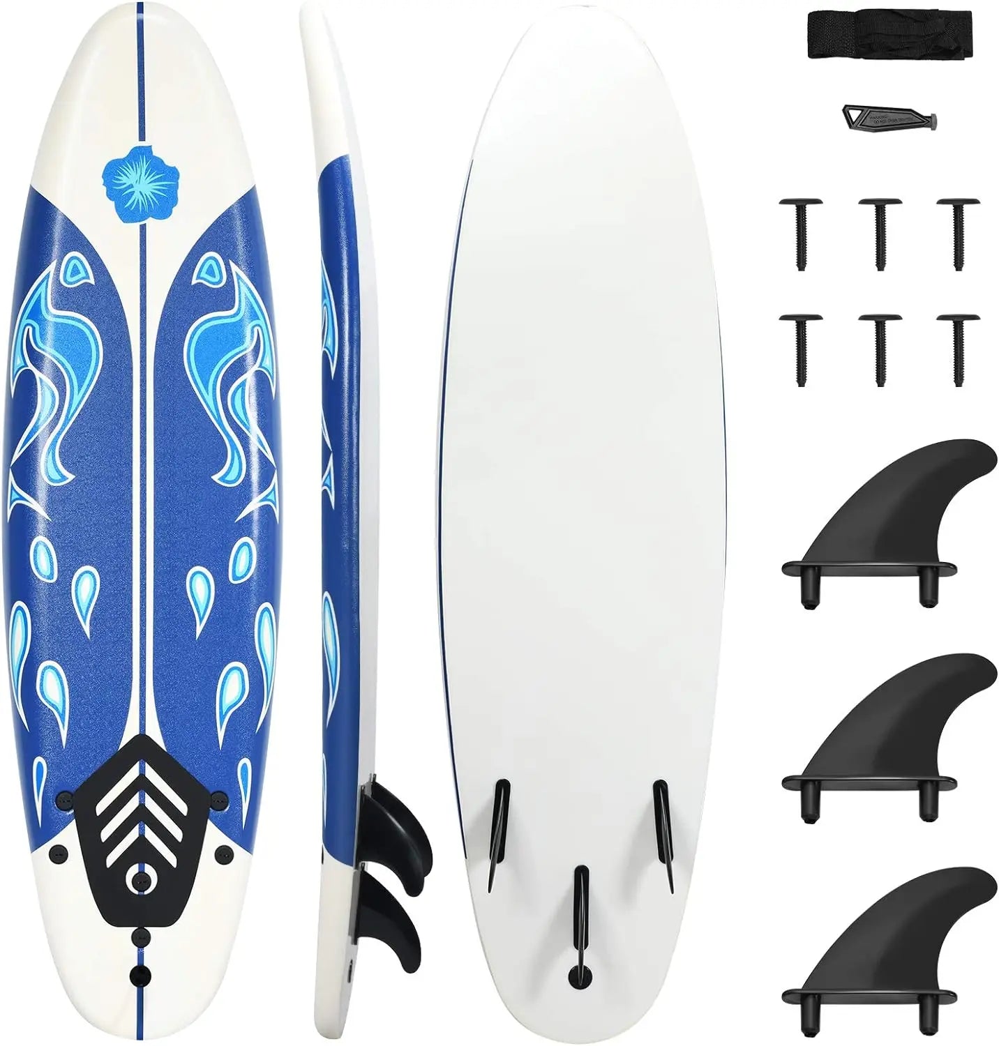 GYMAX Surfboard, 6' Body Board
