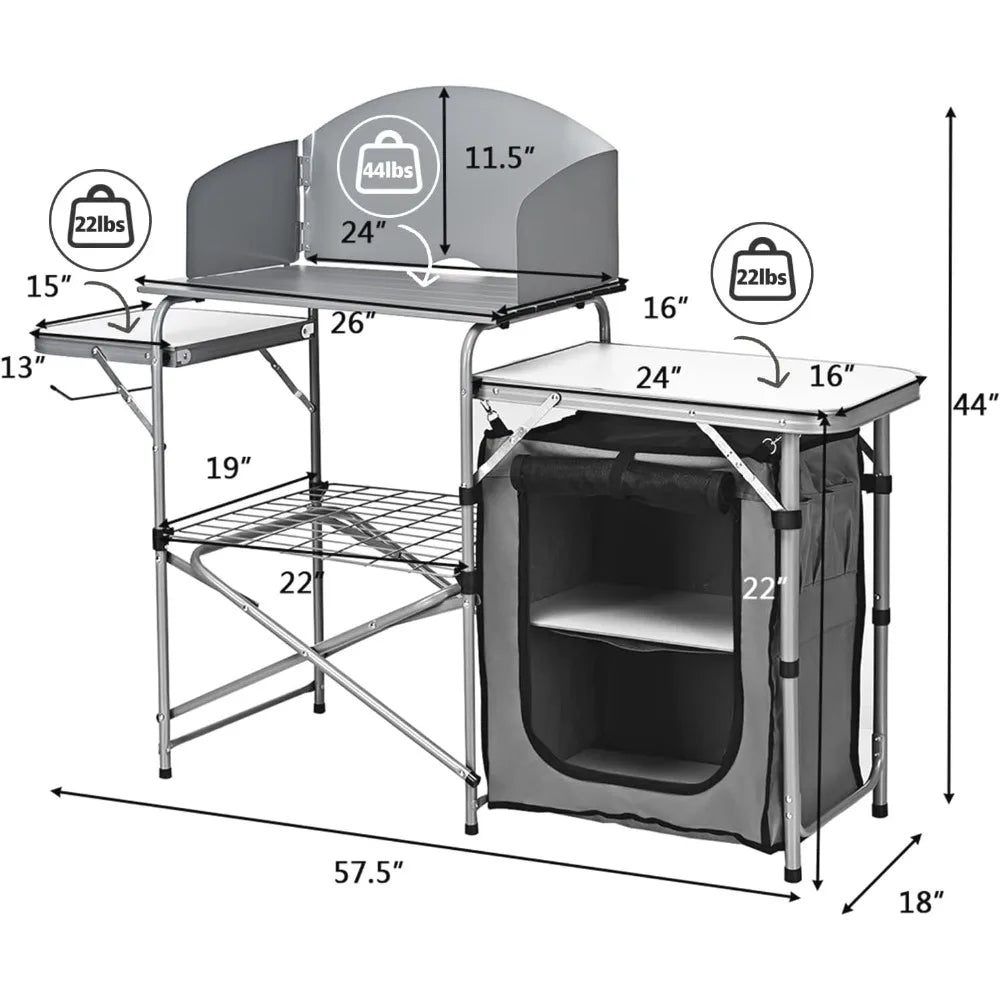 Folding Camping Kitchen Table