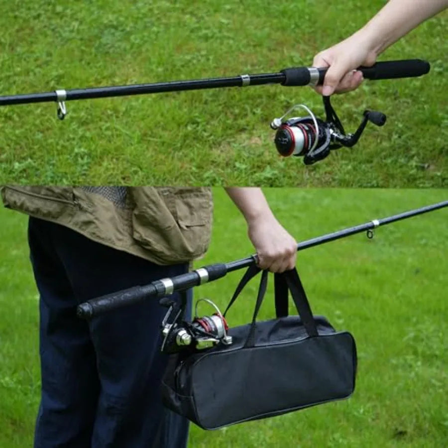 Fishing Pole Combo Set 2.1m 6.89ft with 145pcs Fishing Accessories Kit