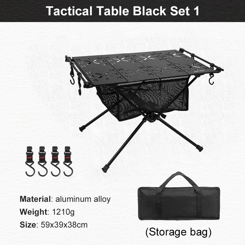 WESTTUNE Folding Camping Table Aluminum Lightweight