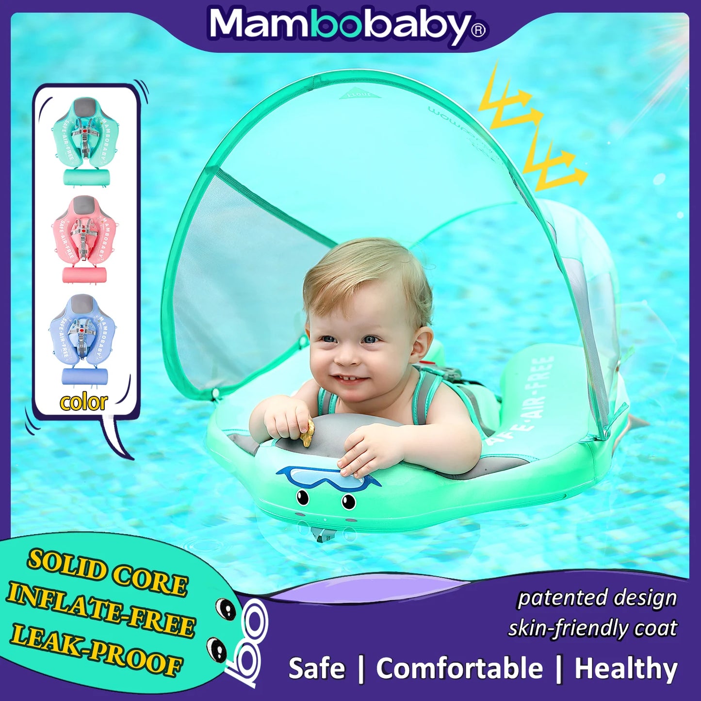 Mambobaby Baby Float with Sunshade Canopy