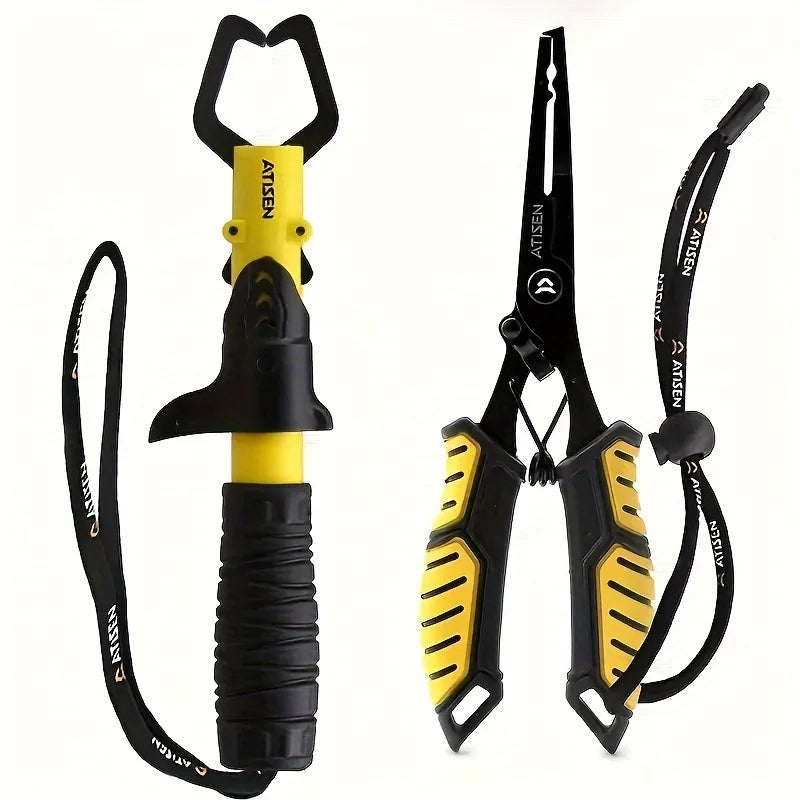 2-Piece Durable Stainless Steel Fishing Pliers