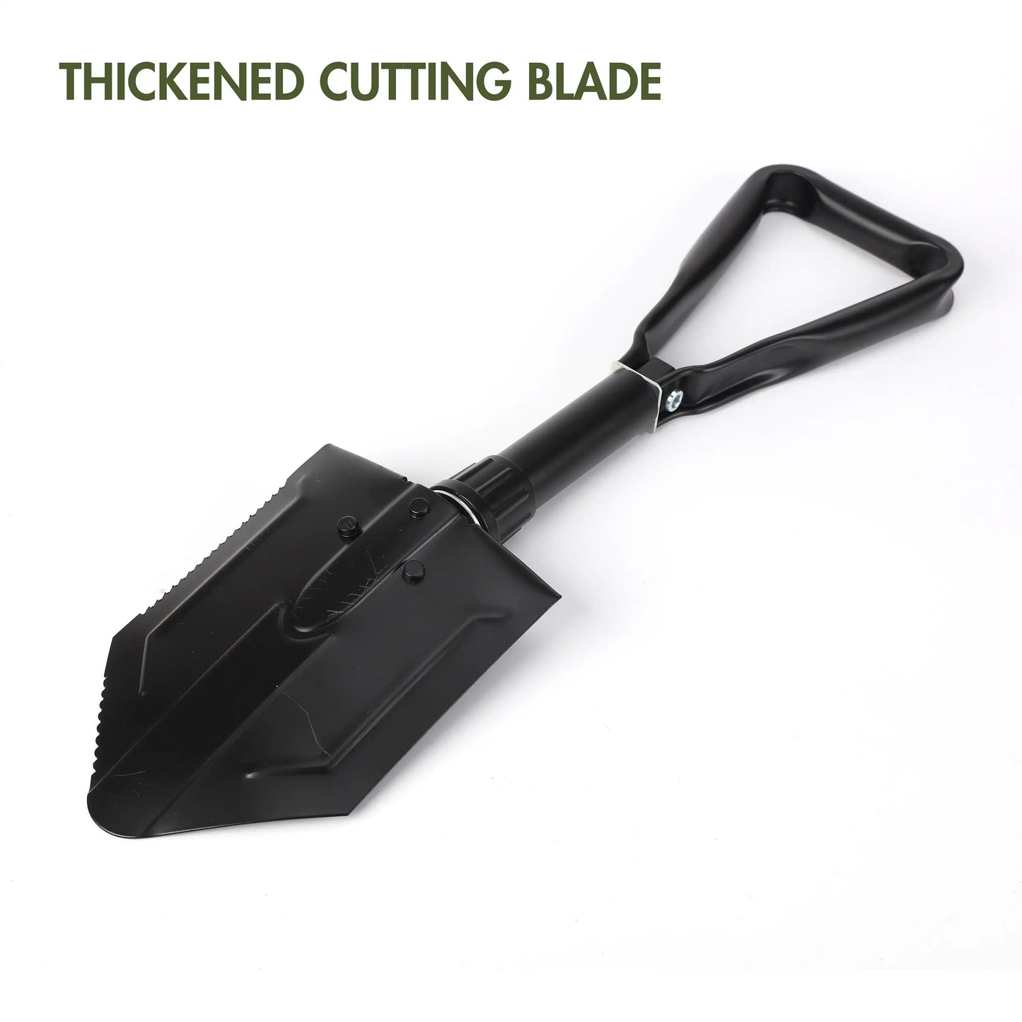 Heavy Duty Steel Folding Shovel, Black, Model 4803