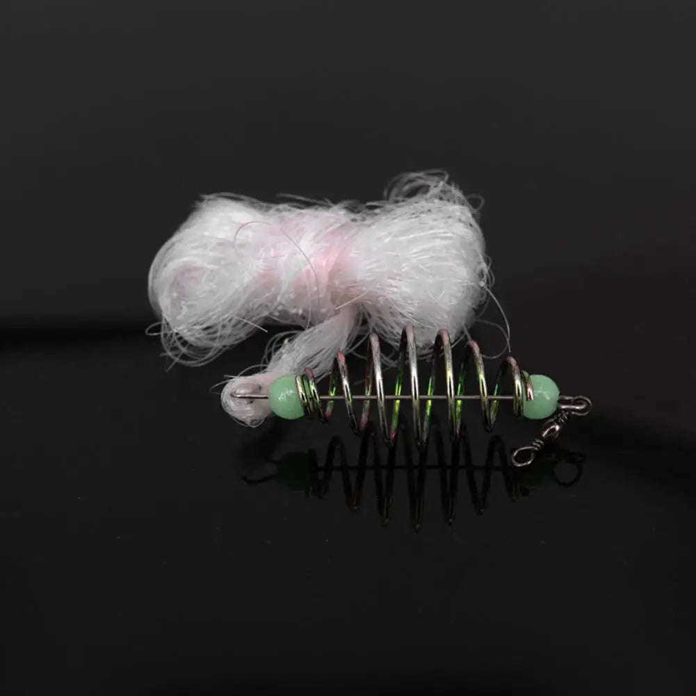 Fishing Net Explosion Fish Hook Spring Trap Luminous Fishnet Rigs Swivel Tools