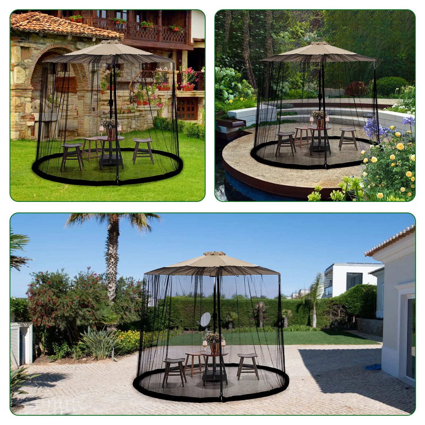Umbrella Mosquito Netting for Outdoor Travel Tent