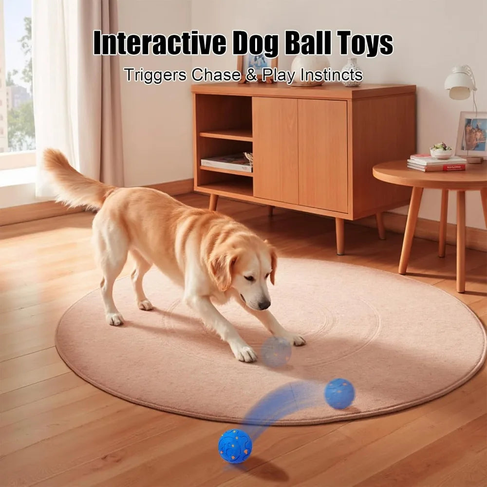 Interactive Dog Ball, Smart Dog Toy for Medium and Large Dogs