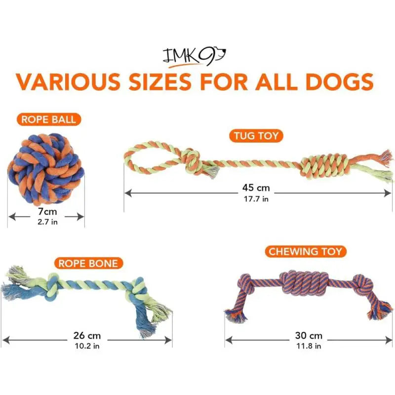 Small and medium-sized dog grinding rope toys