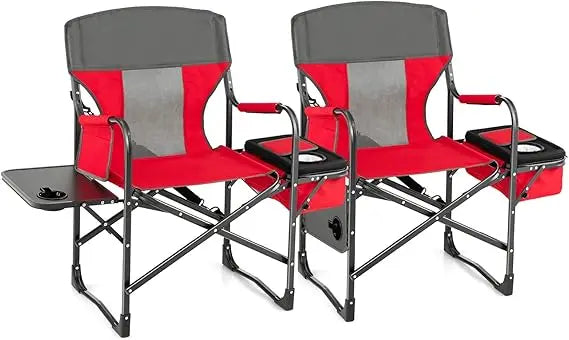 Camping Chairs, Folding Camp Chair with Side Table