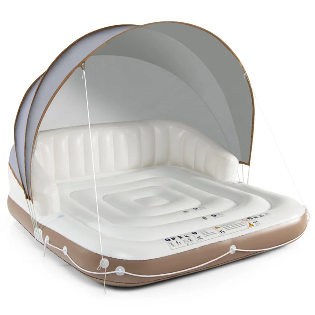 Water Floating Platform 2-person Floating Bed Inflatable Tent