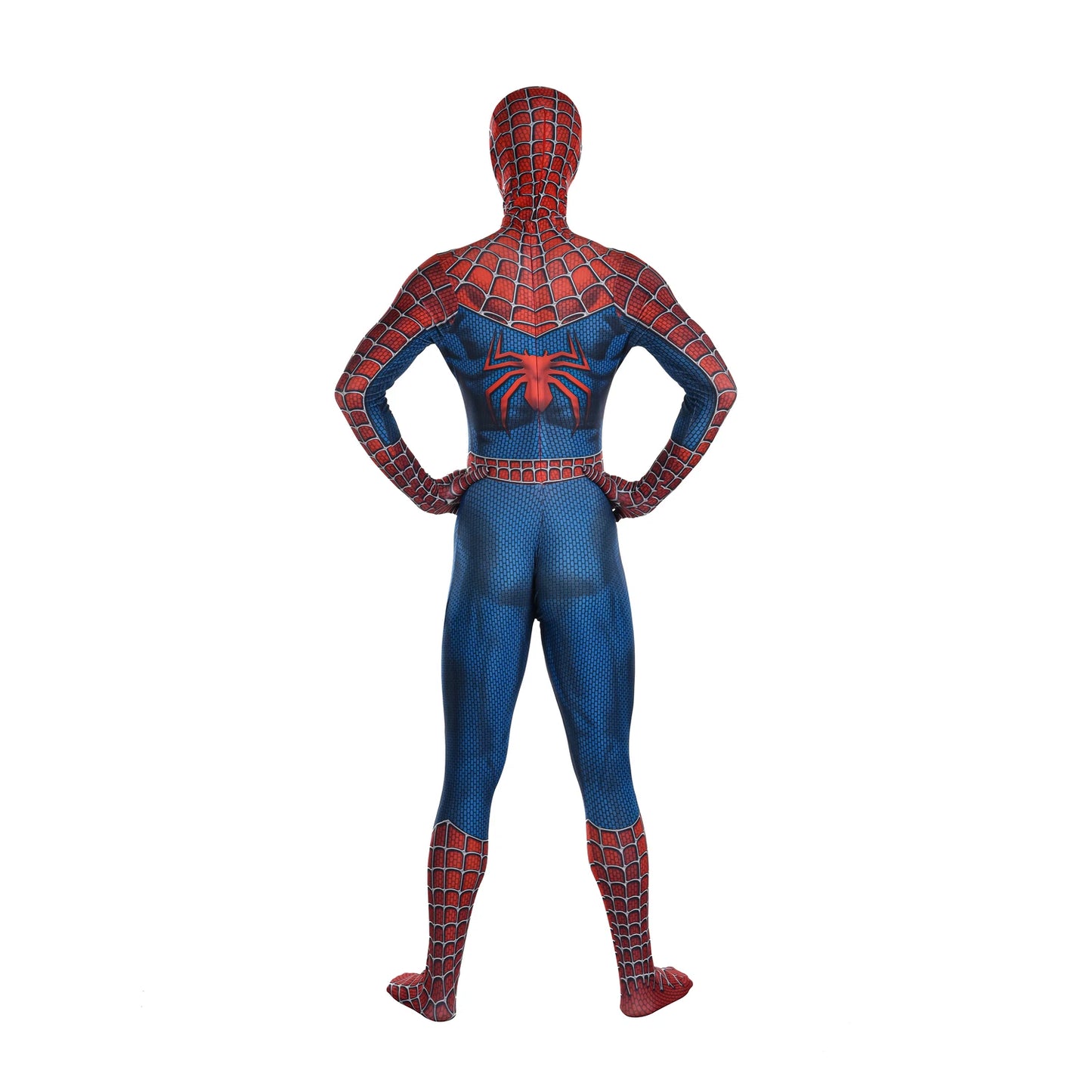 Web Hero Costume Unisex Halloween Themed Party Cosplay Full Body Suit with Removable Mask