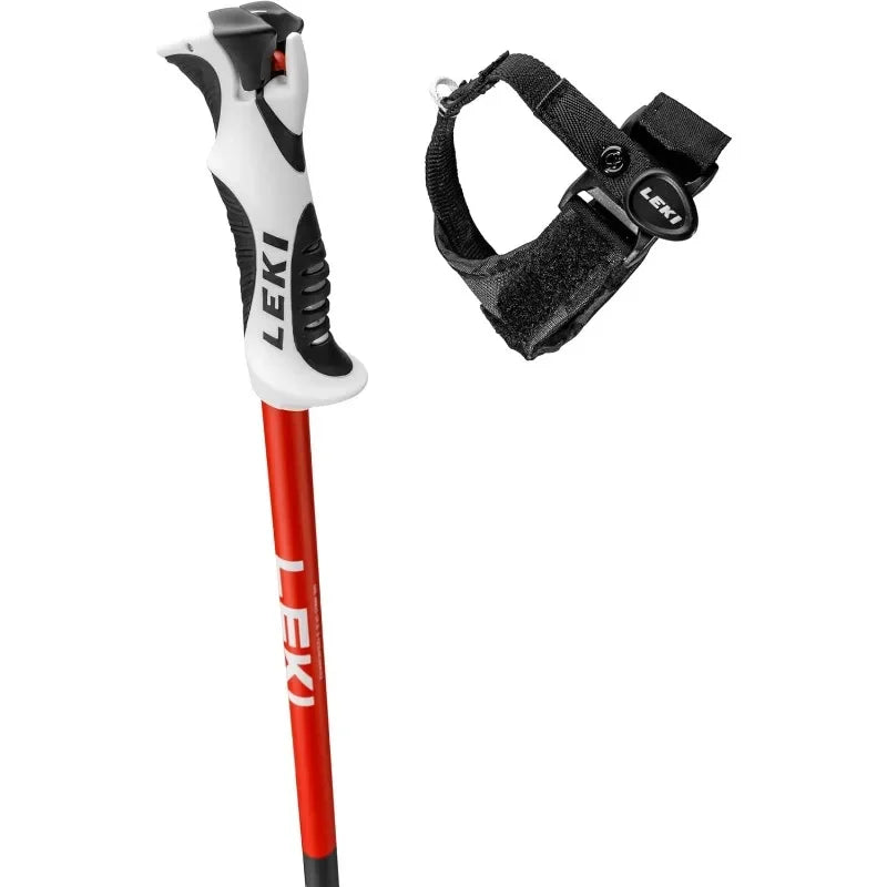 LEKI Bold S Lightweight Aluminum Ski Poles for Alpine Skiing