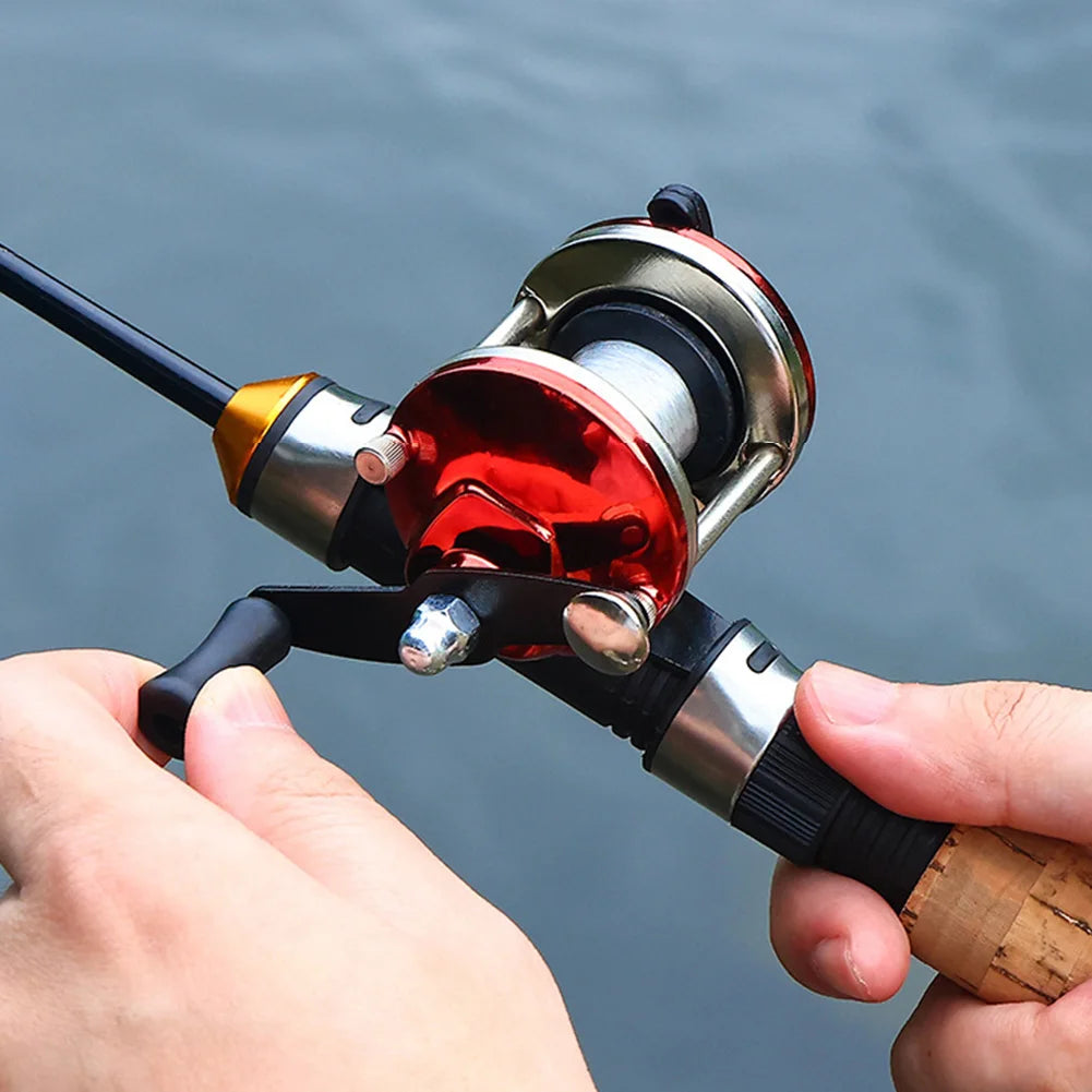 Telescoping Ice Fishing Rod Set Carbon Fiber Ice Fishing Rod and Reel Combo