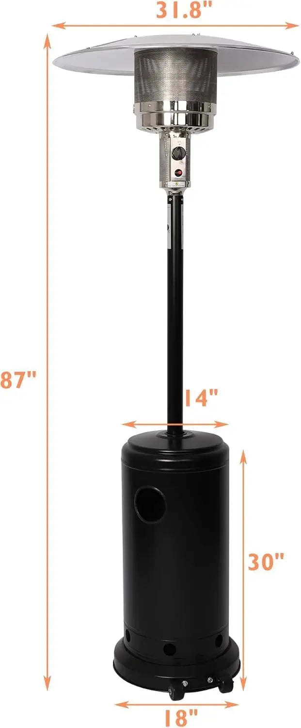 Patio Heater for Outdoor Use with Wheels