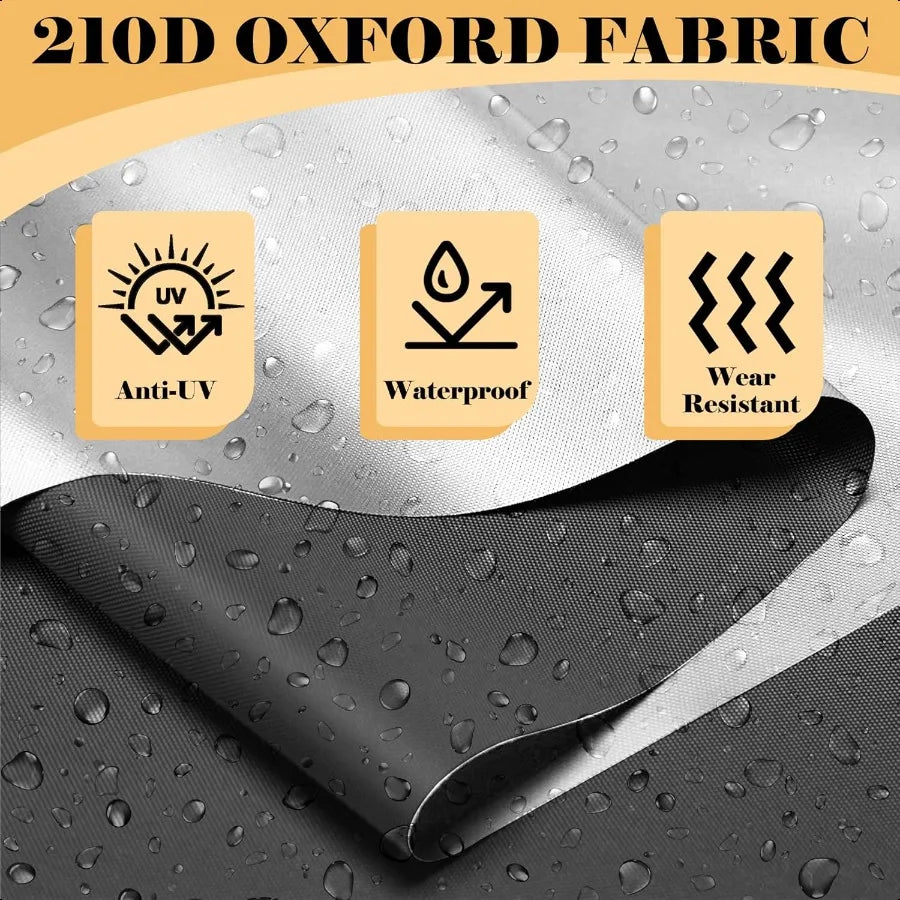 Bike Shed 6.6FT Waterproof Oxford Fabric Storage Tent for 2 Bikes Outdoor Storage with Window Design Black
