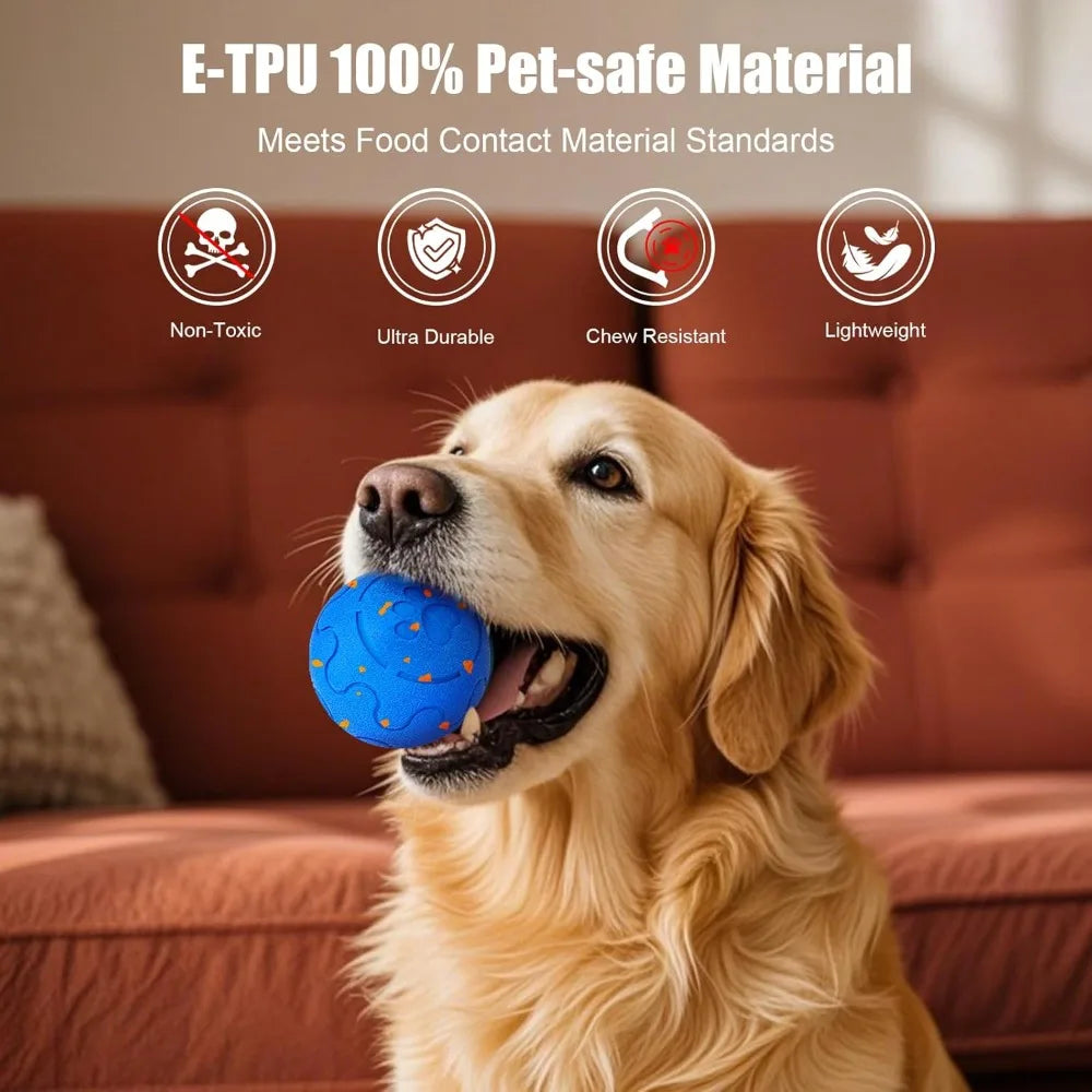 Interactive Dog Ball, Smart Dog Toy for Medium and Large Dogs