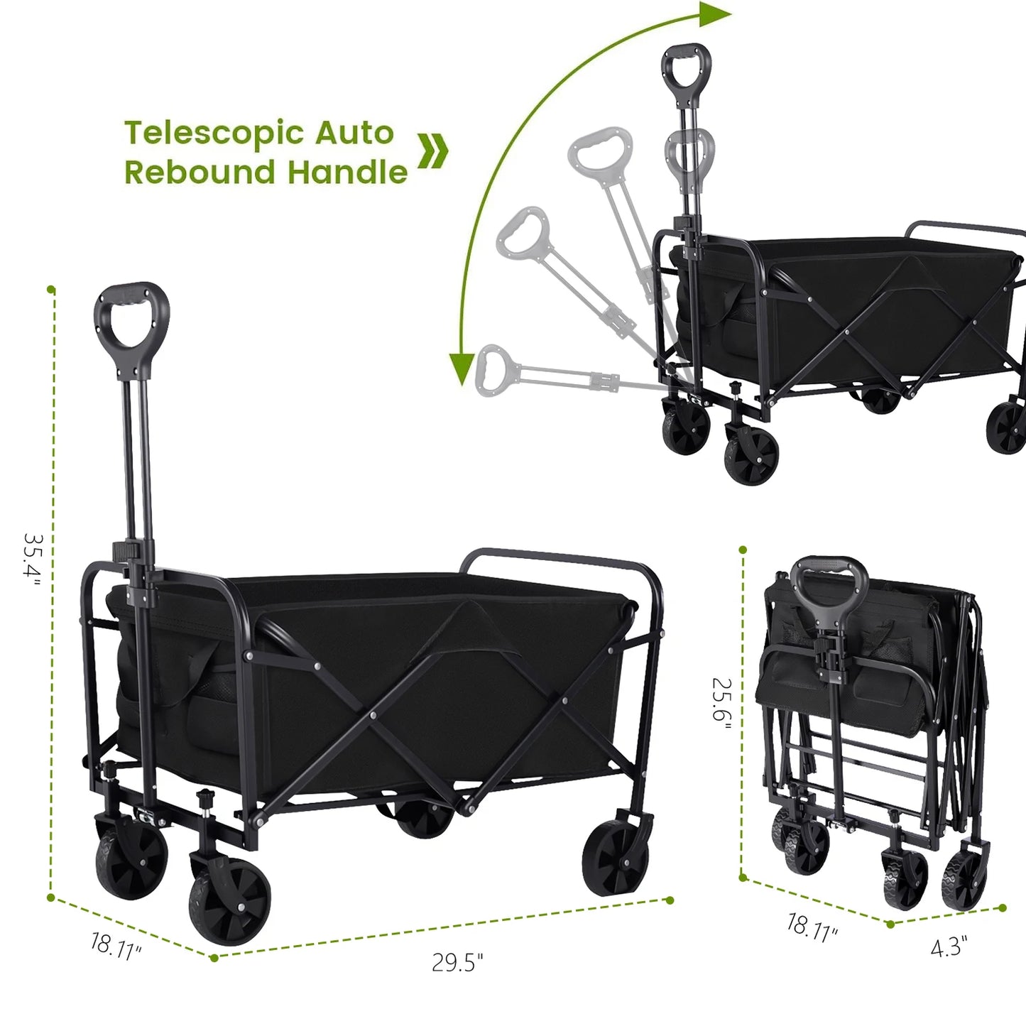 Heavy Duty Wagon Carts Foldable,