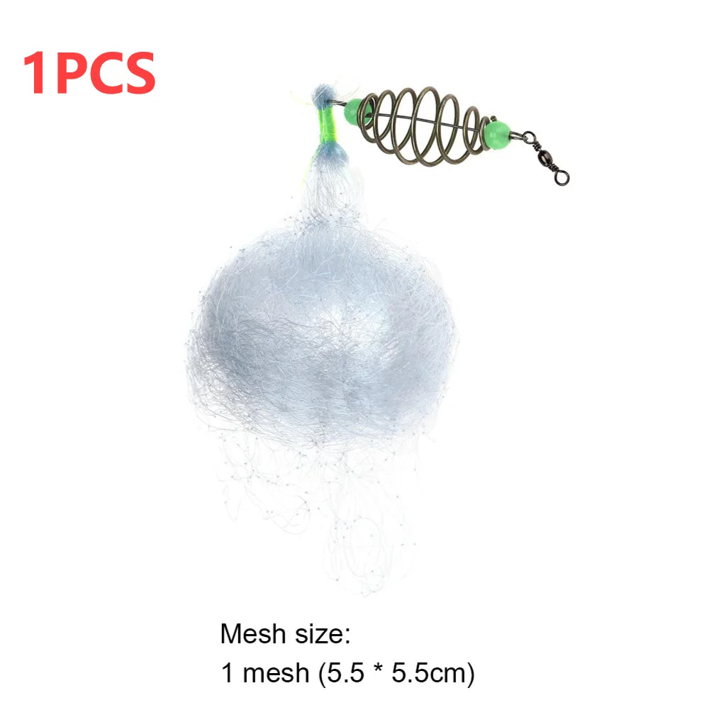 Fishing Net Explosion Fish Hook Spring Trap Luminous Fishnet Rigs Swivel Tools