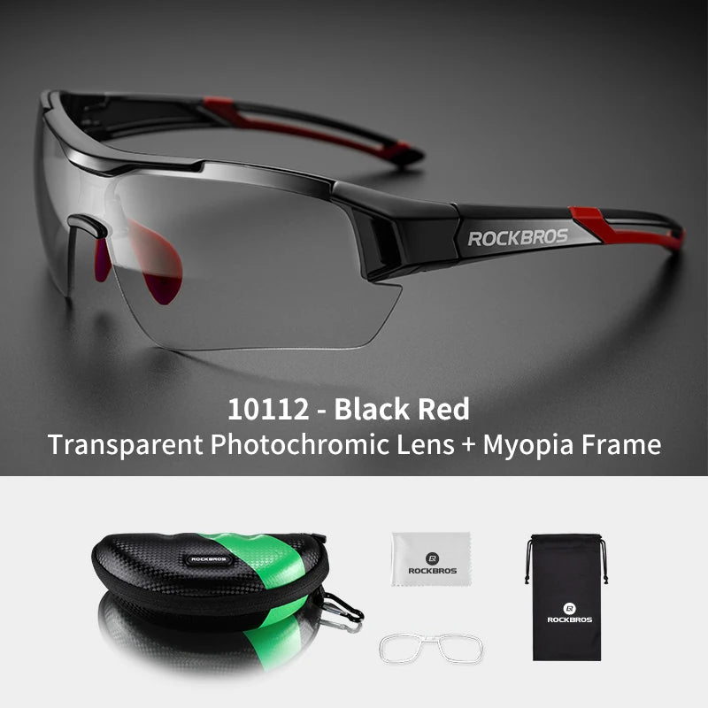 ROCKBROS Cycling Photochromic Glasses UV400 Protection Sunglasses
