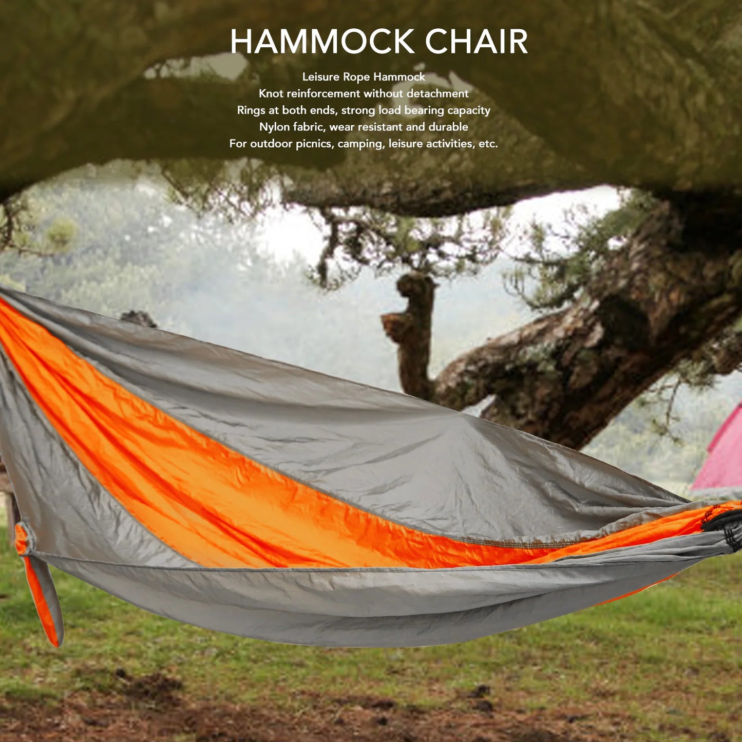 Portable Camping Hammock With Tie Rope