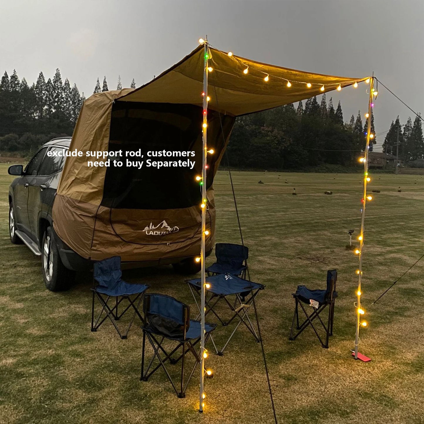Outdoor Camping Car Tailgate Shade Awning Tent