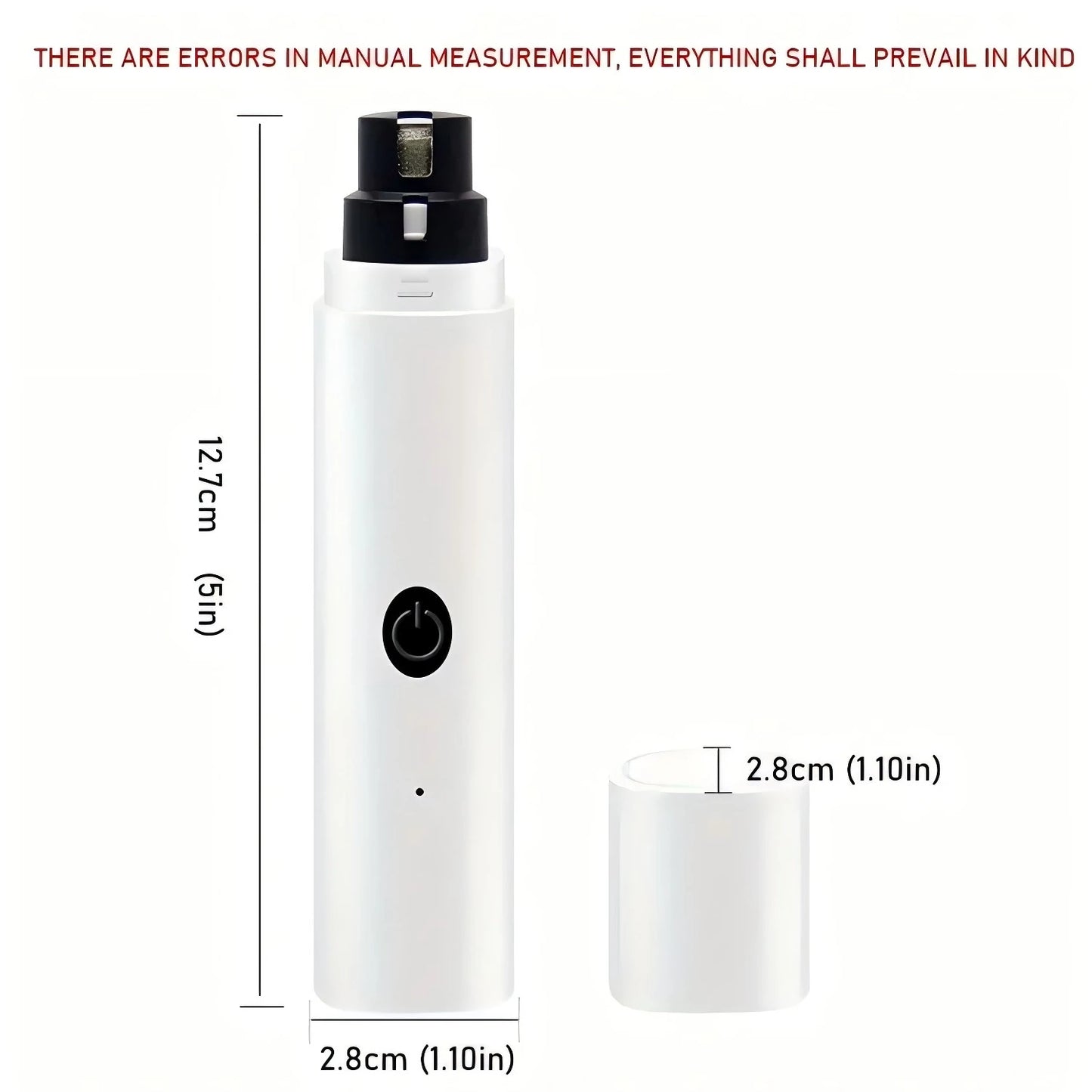 Electric Pet Nail Grinder USB Rechargeable Cat & Dog Nail Clipper