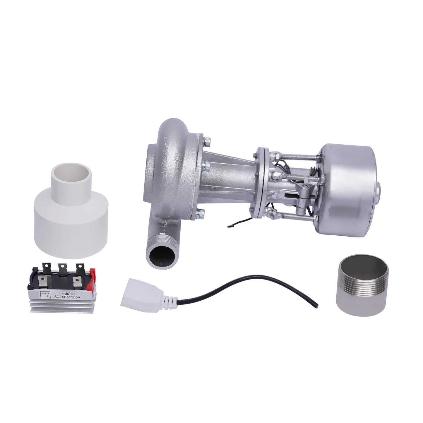 Portable Mini Hydro Generator: Durable Aluminum Alloy, Ideal for Remote Areas, Provides Reliable Power on the Go