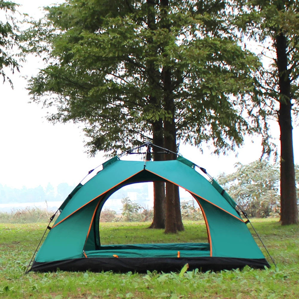 Outdoor Pop Up Tent Water-resistant Portable Instant Camping Folding Fully Automatic Tent For 1-2 Family Tent