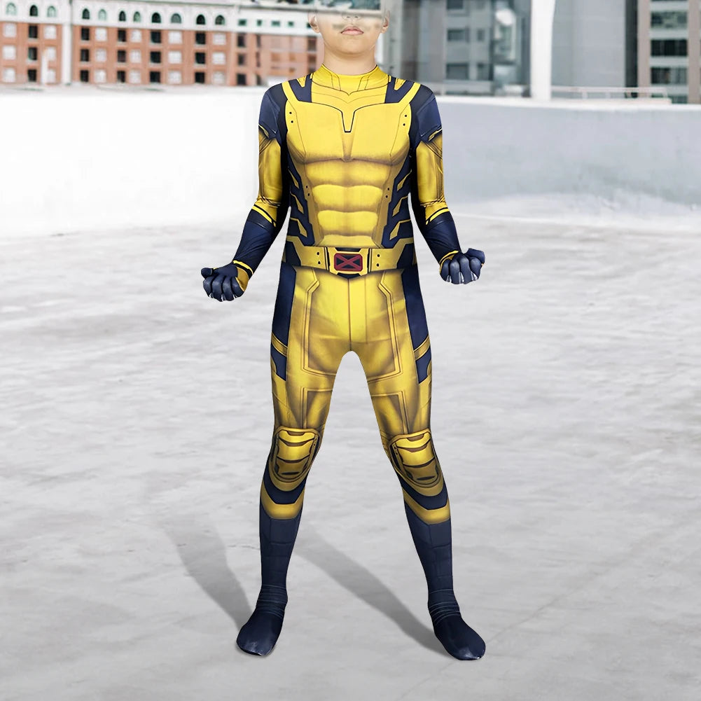 Superhero Cosplay Costume 3D Superhero Cosplay Bodysuit Wolverine Cosplay Costume
