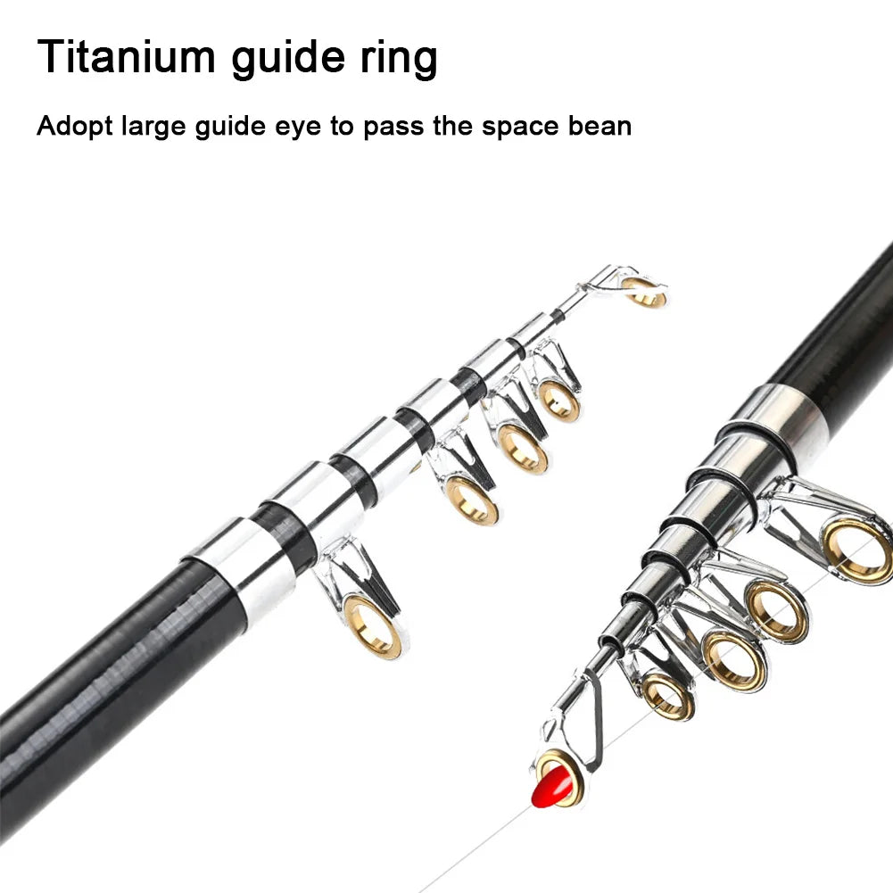 1Set Portable Folding Fishing Rod
