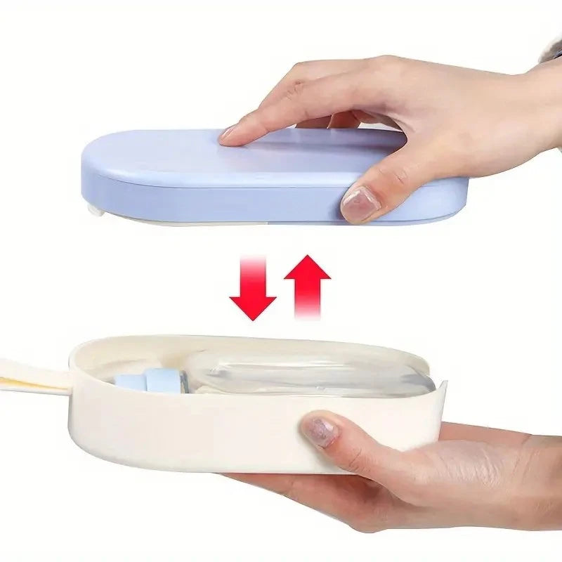 Portable Pet Water Bottle with Drinking Cup and Food Storage