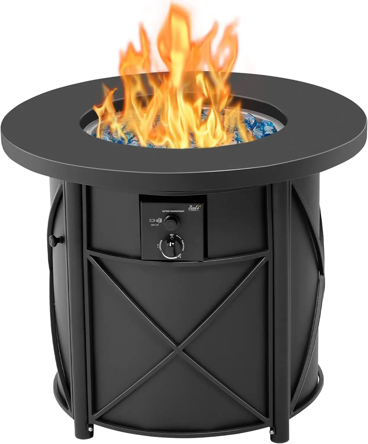 50000 BTU Propane Fire Pit for Outdoor, 30 in Fire Pit Table Outdoor