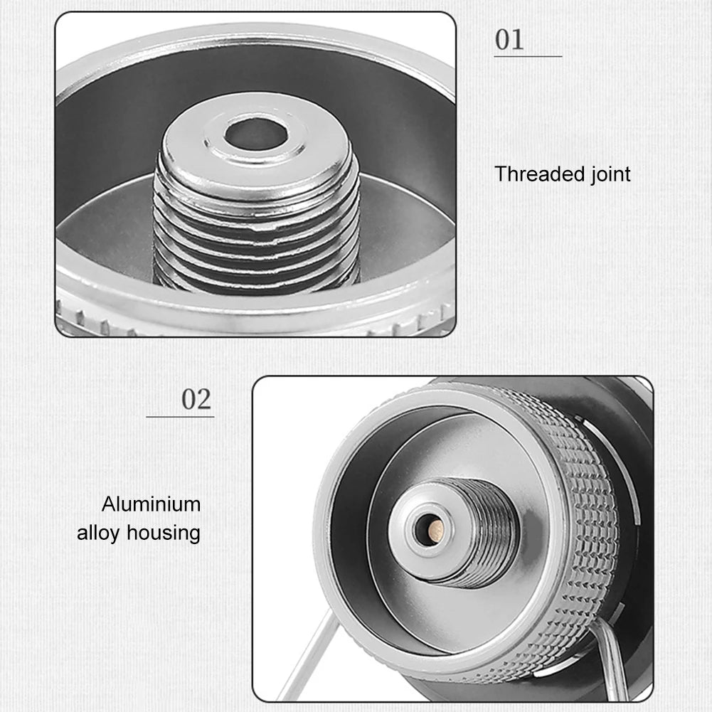 Portable Gas Stove Adapter Aluminum Alloy Butane Gas Cooker