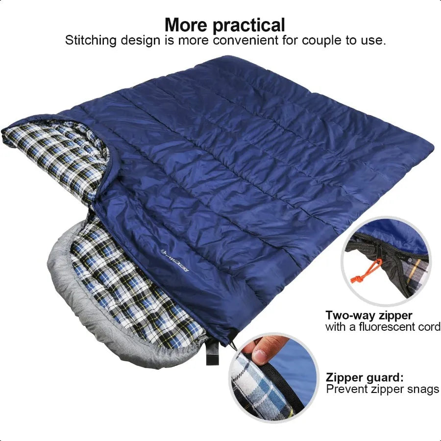 Flannel Sleeping Bag for Adults Comfortable Cotton Sleeping Bags