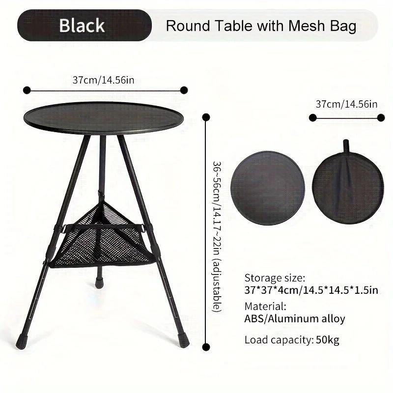 WESTTUNE 2 Pcs Set Camping Round Table
