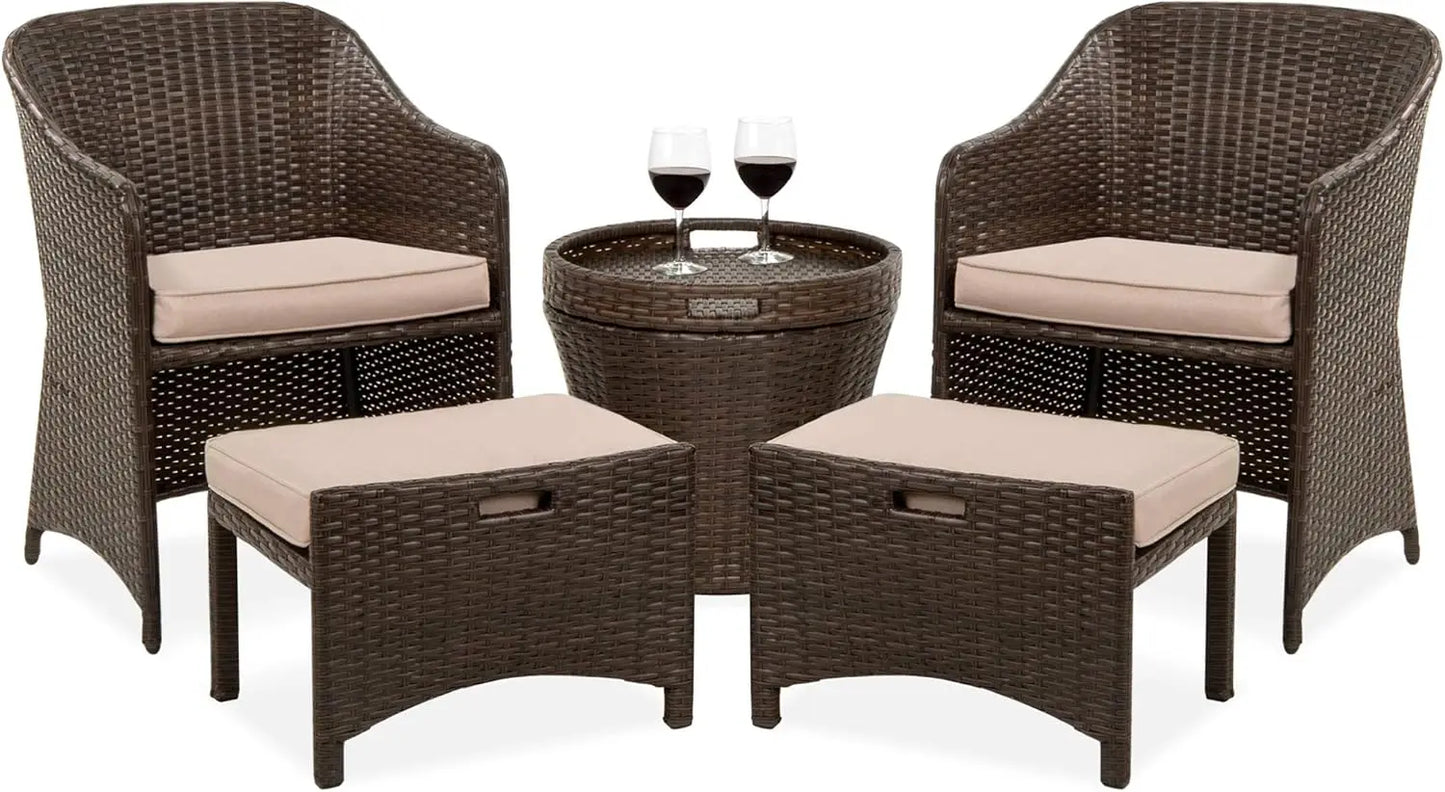 5-Piece Outdoor Patio Furniture Set, No Assembly Required