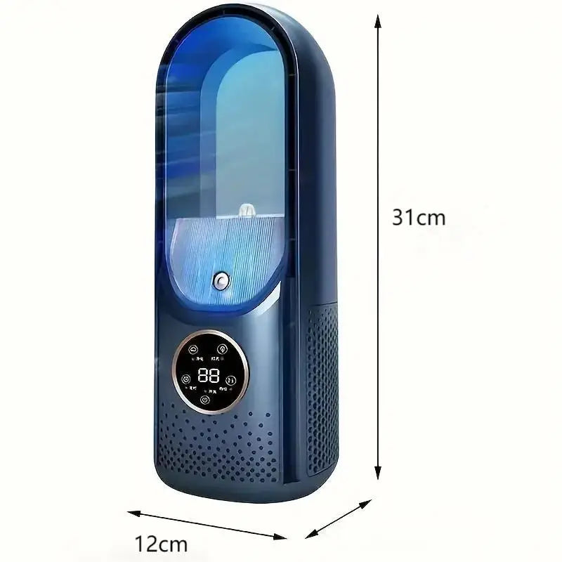 Portable Evaporative Air Cooler & Humidifier - 3-Speed USB Mini AC Fan