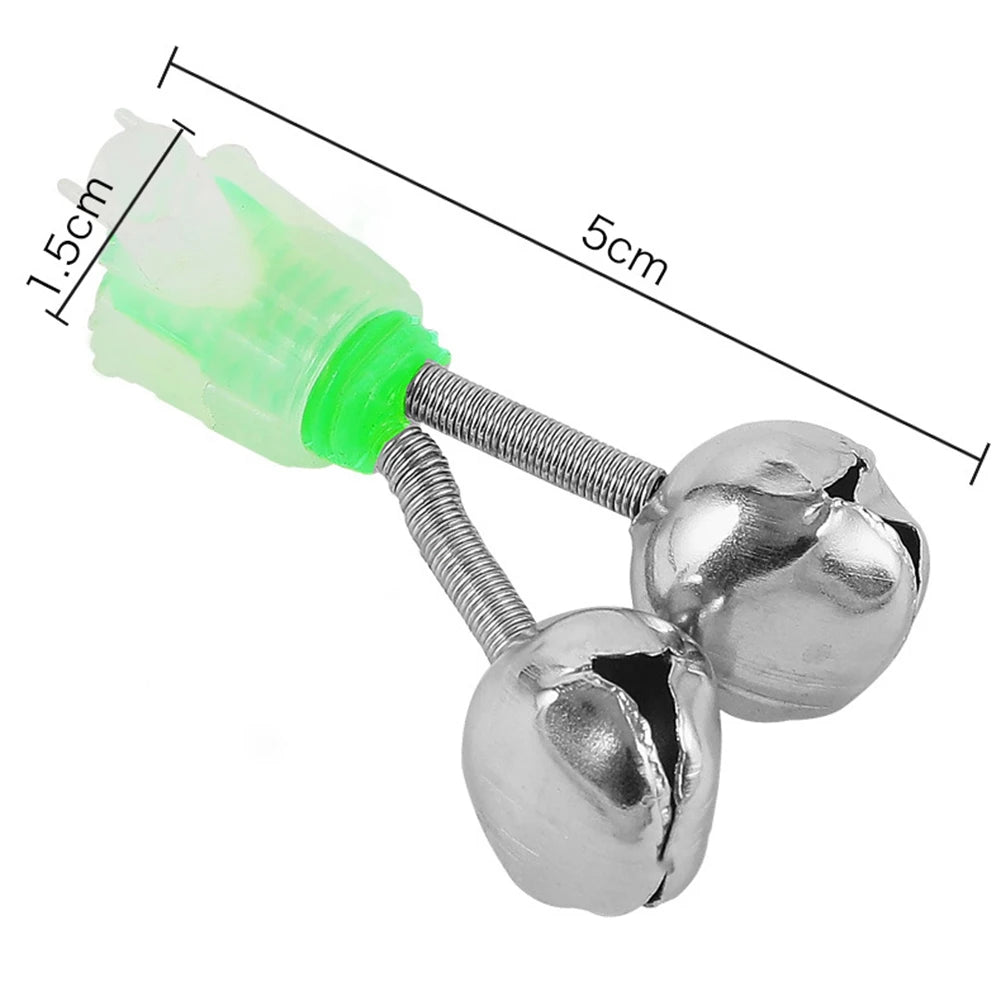 20-1PCS Fish Bite Alarm Twin Spiral Bells