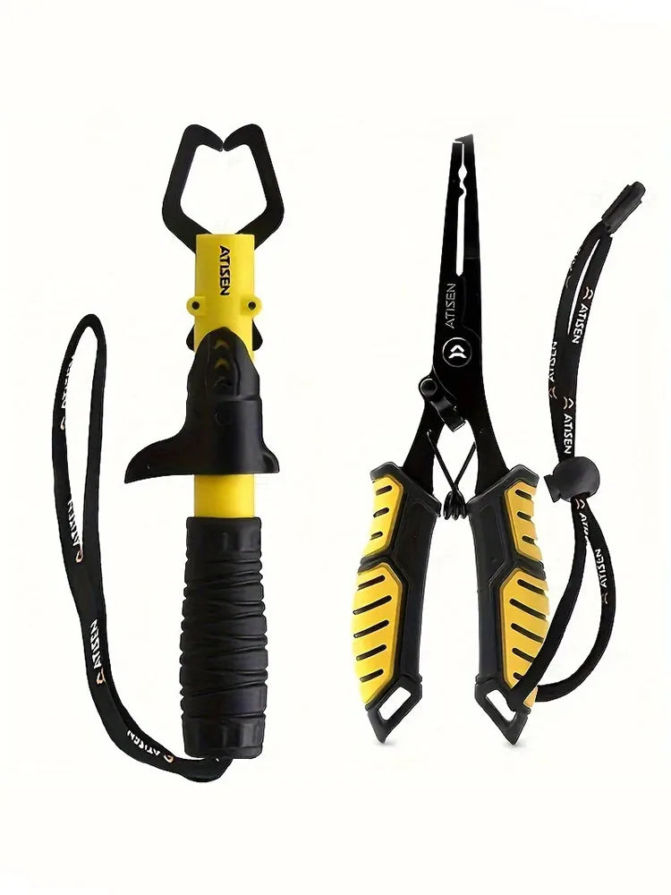 2-Piece Durable Stainless Steel Fishing Pliers