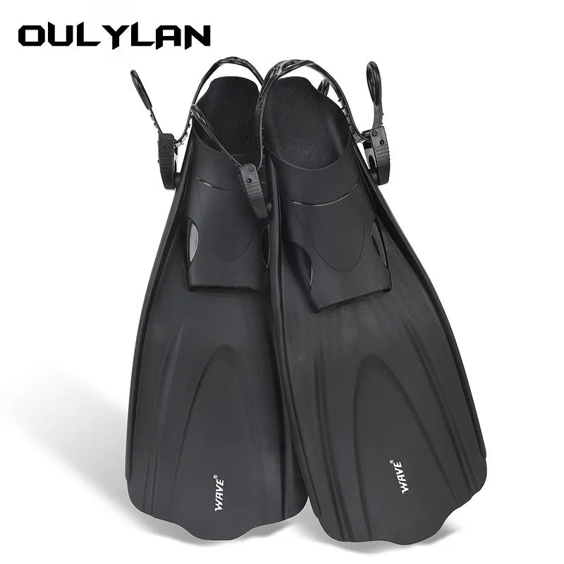 Oulylan Adjustable Short Adult Snorkel Foot Swimming Fins