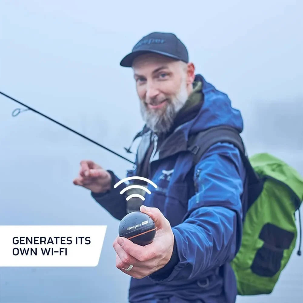 PRO+ 2 Sonar - Portable Fish Finder and Depth Finder for Kayaks, Boats and Ice Fishing With GPS Enabled
