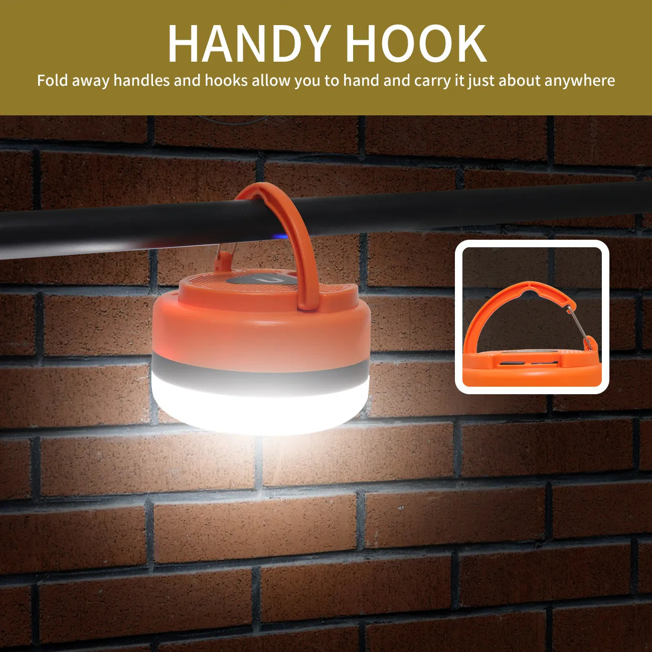 Rechargeable Camping Lantern Tents Lamp 2400mah